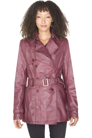 Infinity Nappa Leather Trench Coat-Mosul