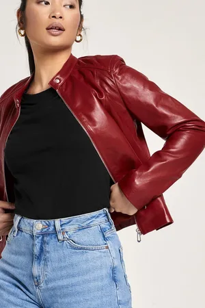 Barneys Originals Leather Racer Jacket