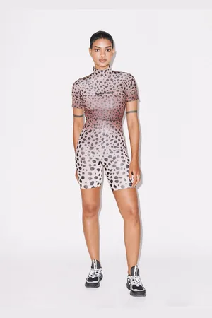 House of Holland Muted Cheetah Cycling Shorts