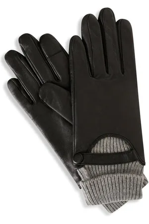 Barneys Originals Gift Boxed Knitted Cuff Leather Gloves