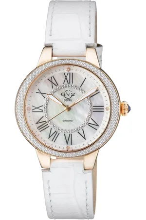 GV2 by Gevril Astor II MOP Dial IPRG strap Swiss Quartz Watch