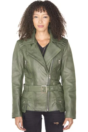 Infinity Long Leather Biker Jacket-Quito