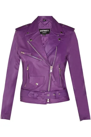Infinity Cowhide Leather Biker Jacket-Mansfield