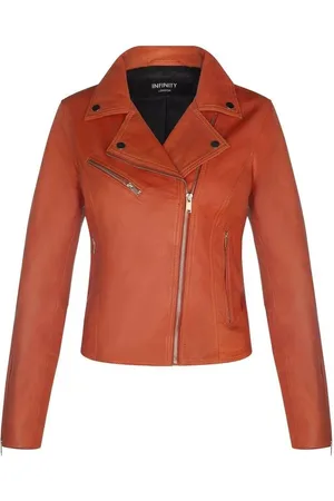 Infinity Classic Leather Brando Biker Jacket-Loughton