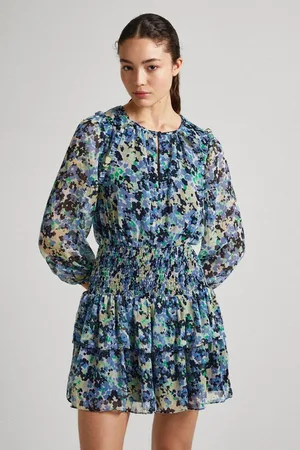 Pepe Jeans Coral Printed Dress Multi