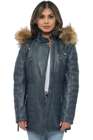 Infinity Quilted Leather Parka Jacket-Curitiba