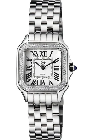 GV2 by Gevril Milan Dial Stainless Steel Swiss Quartz Diamond Watch