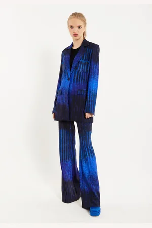 House of Holland Abstract Print Heart Pocket Blazer