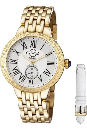GV2 by Gevril Astor Silver Dial Stainless Steel Swiss Quartz Watch