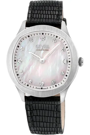 Gevril Morcote Swiss Diamond 10041 Italian Leather Swiss Quartz Watch