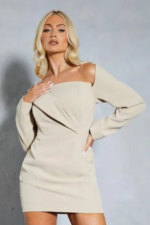 MissPap Structured Off Shoulder Mini Dress