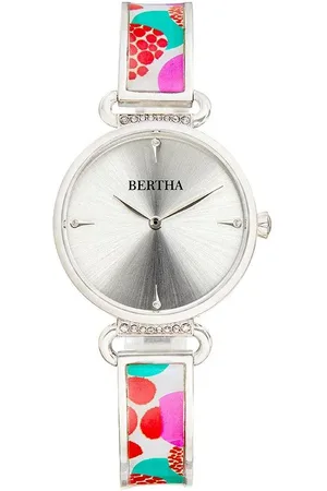 Bertha Katherine Enamel-Designed Bracelet Watch