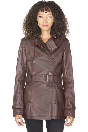 Infinity Nappa Leather Trench Coat-Mosul