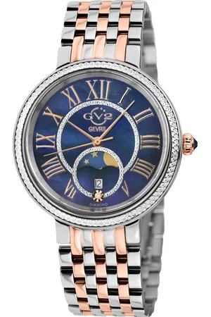 GV2 by Gevril Genoa SS RG Case, MOP Dial, SS IPRG Two tone bracelet.