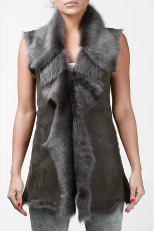Infinity Toscana Sheepskin Long Gilet-Sorocaba