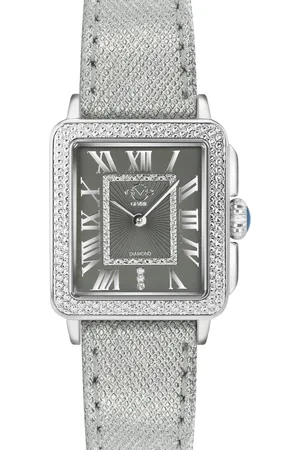 GV2 by Gevril Padova Black Dial Stainless Steel 12301 Swiss Quartz Watch