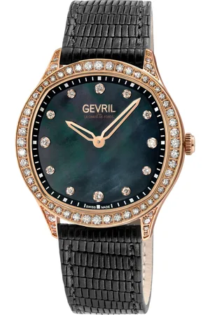 Gevril Morcote Swiss Diamond 10257 Leather Swiss Quartz Watch