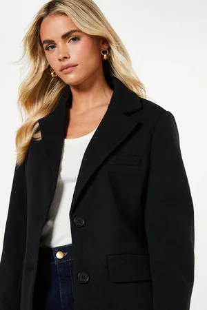 Dorothy Perkins Petite Herringbone Oversized Blazer