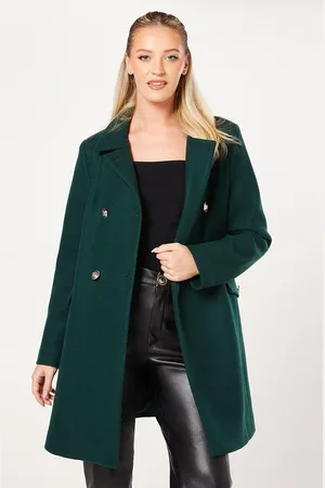 Dorothy Perkins Whipstitch Wrap Midi Coat