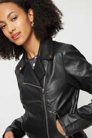 Dorothy Perkins Tall Faux Leather Biker