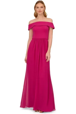 Adrianna Papell Crepe Chiffon Gown