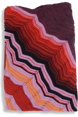 Missoni Zigzag Knitted Throw Multicolor Women Scarves