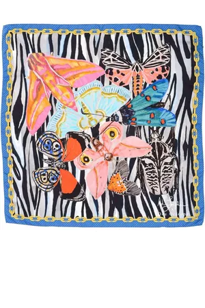 DEE OCLEPPO Insect Zebra Silk Scarf Women - Multicolor Scarves