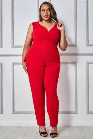 Goddiva Plus Bardot Scuba Jumpsuit