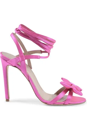 DEE OCLEPPO Satin Bow High Heel Sandals Women
