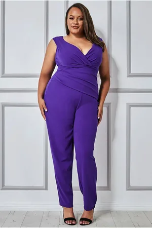 Goddiva Plus Bardot Scuba Jumpsuit