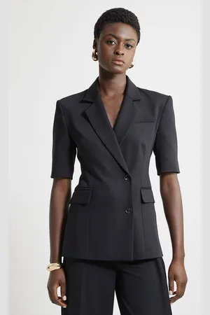 Karen Millen Tall Tailored Short Sleeve Blazer Jacket