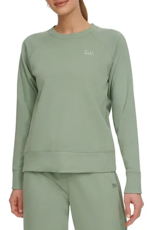 DKNY Metallic Bubble Logo Crew Neck Sweatshirt