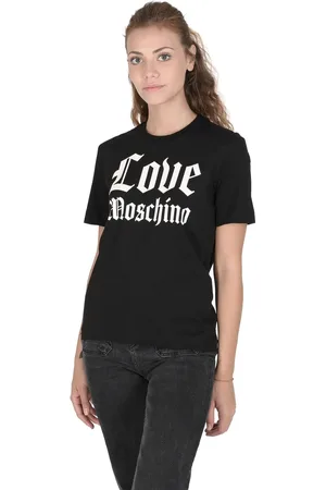 Moschino Gothic Logo Tee Short Sleeve Crew Neck Women - T-Shirts