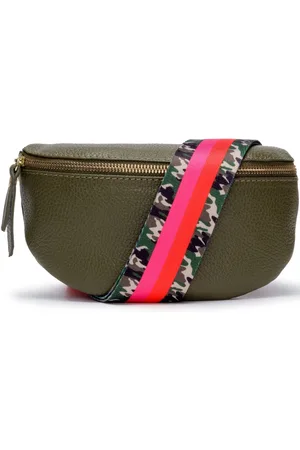 Elie Beaumont Sling Bag with Army Stripes Strap