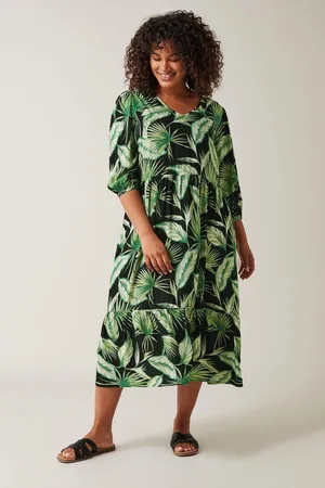 Evans Palm Print Dress