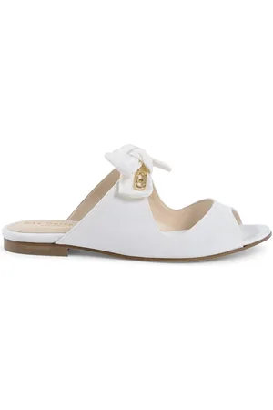 DEE OCLEPPO Grosgrain Bow Mules Women Slip Ons