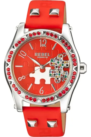 REBEL Gravesend Dial Leather Watch