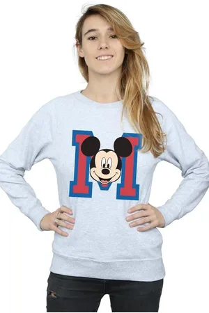 Disney M Mickey Mouse Face Sweatshirt
