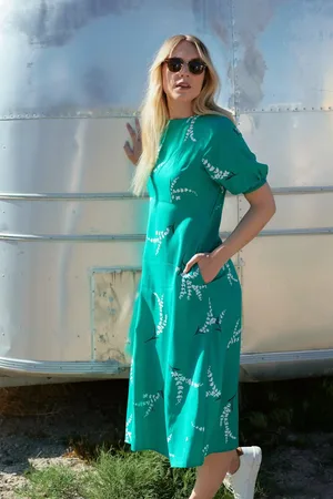 Weird Fish Everly LivaEco™ Printed Viscose Dress