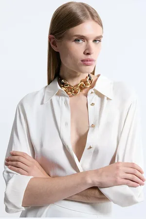 Karen Millen Chunky Statement Chain Pu Necklace