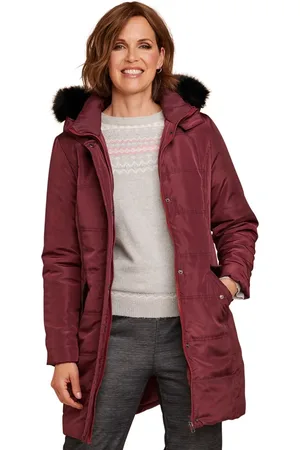 Amber Water Resistant Parka Style Jacket With Detachable Hood