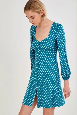 Monsoon Geometric Print Babydoll Short Jersey Dress