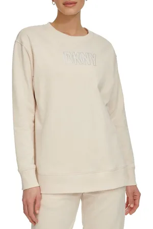 DKNY Rhinestone Crew Neck Sweatshirt