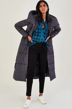 Monsoon Flossy Funnel Hood Maxi Padded Coat