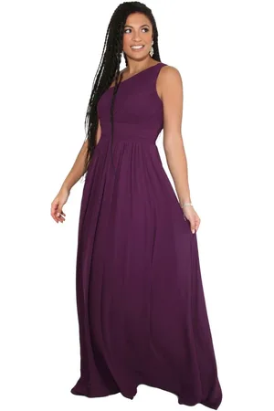 Krisp One Shoulder Evening Maxi Dress