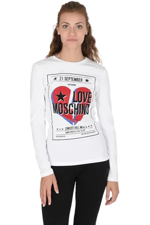 Moschino Long Sleeve Concert Graphic Tee Women - T-Shirts