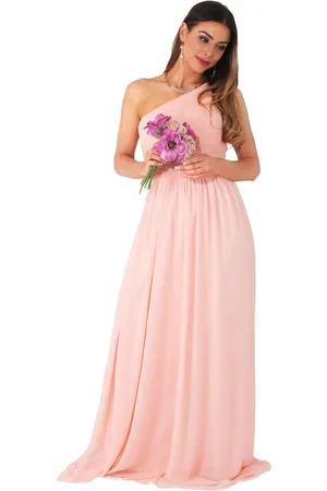Krisp One Shoulder Evening Maxi Dress