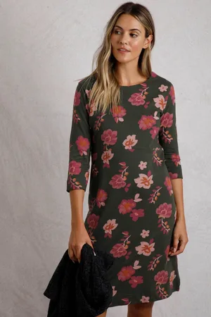 Weird Fish Shafika Printed Jersey Dress