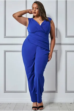 Goddiva Plus Bardot Scuba Jumpsuit