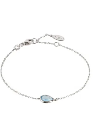 Latelita Pisa Mini Teardrop Bracelet Silver Topaz